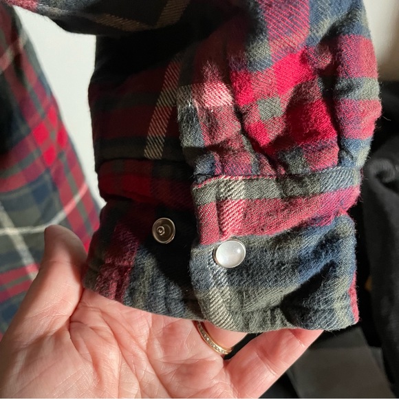 Dickies Vintage Insulated Plaid Snap Up Jacket LG - Picture 5 of 8